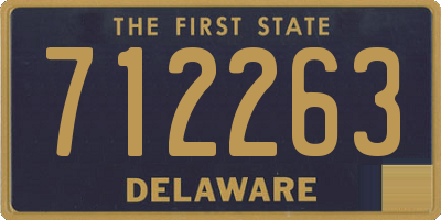 DE license plate 712263