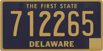 DE license plate 712265
