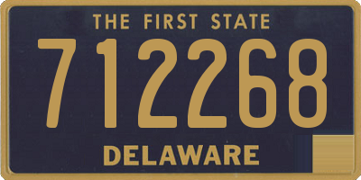 DE license plate 712268