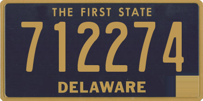 DE license plate 712274