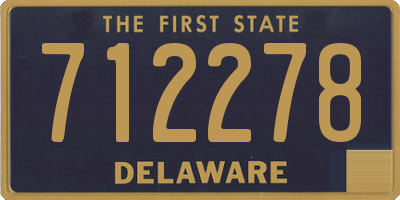 DE license plate 712278