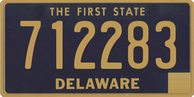DE license plate 712283