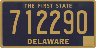 DE license plate 712290