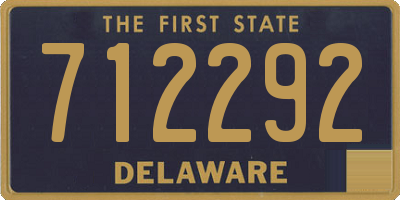DE license plate 712292