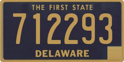 DE license plate 712293
