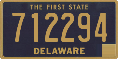 DE license plate 712294
