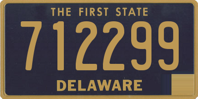 DE license plate 712299