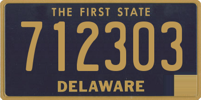DE license plate 712303