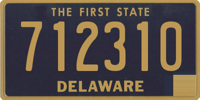 DE license plate 712310