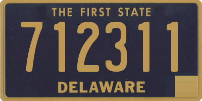 DE license plate 712311