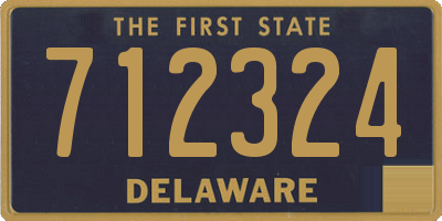 DE license plate 712324