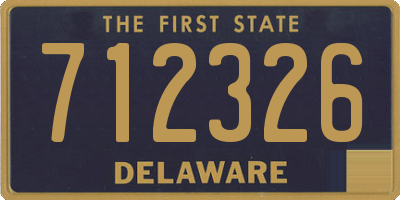 DE license plate 712326