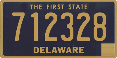 DE license plate 712328