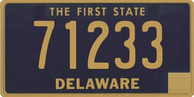 DE license plate 71233