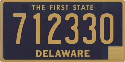 DE license plate 712330