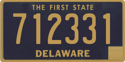 DE license plate 712331