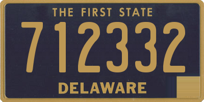 DE license plate 712332