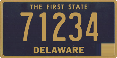 DE license plate 71234