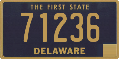 DE license plate 71236