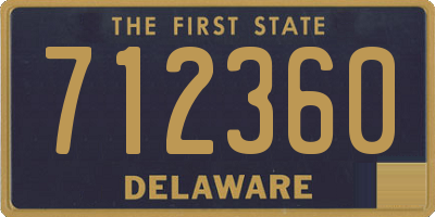 DE license plate 712360