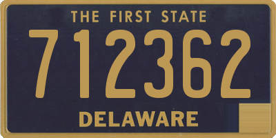 DE license plate 712362