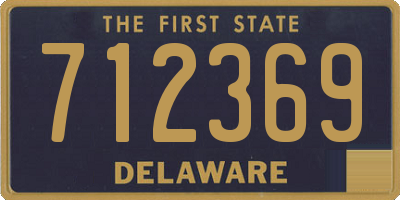 DE license plate 712369