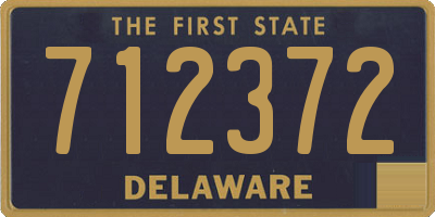 DE license plate 712372