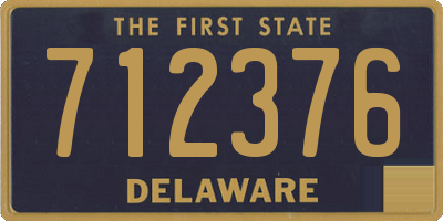 DE license plate 712376