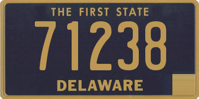 DE license plate 71238