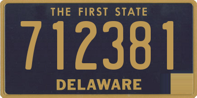 DE license plate 712381