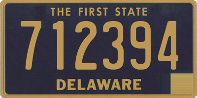 DE license plate 712394