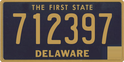 DE license plate 712397