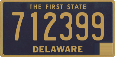 DE license plate 712399