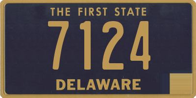 DE license plate 7124