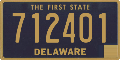 DE license plate 712401