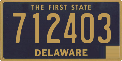 DE license plate 712403