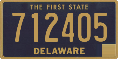 DE license plate 712405