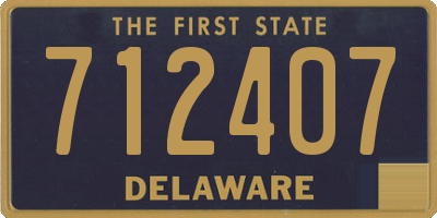 DE license plate 712407