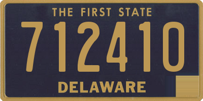 DE license plate 712410