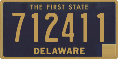 DE license plate 712411