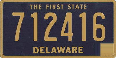 DE license plate 712416