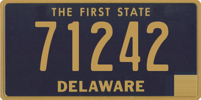 DE license plate 71242