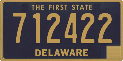 DE license plate 712422