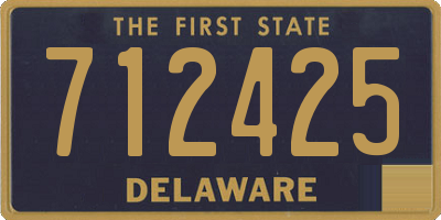 DE license plate 712425