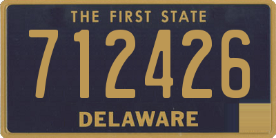 DE license plate 712426