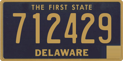 DE license plate 712429