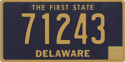 DE license plate 71243
