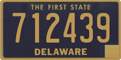 DE license plate 712439