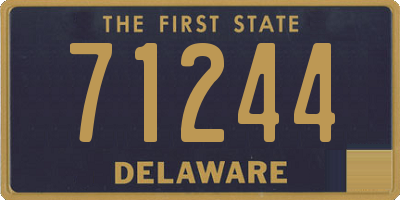 DE license plate 71244