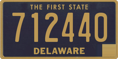 DE license plate 712440